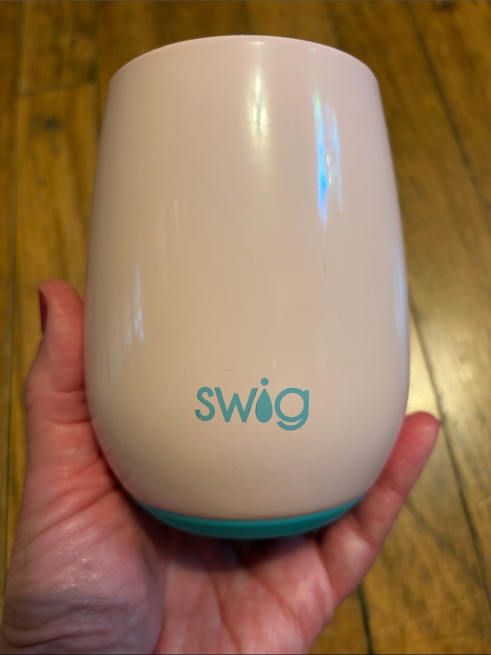Swig Pink Insulated Stemless Wine Tumbler